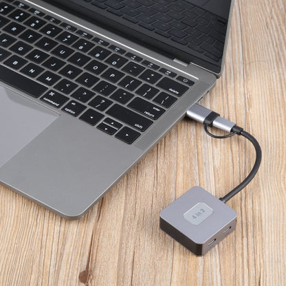 BYL-2320A 4 in 2 USB + USB-C / Type-C to USB + USB-C / Type-C 4 Port HUB Adapter, BYL-2320A
