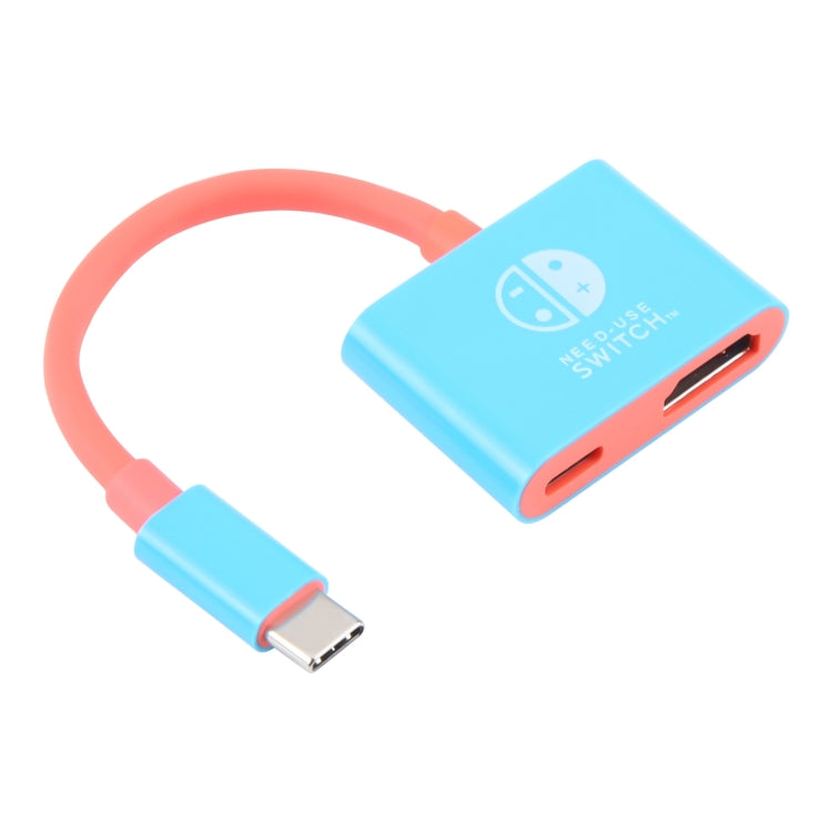 2 in 1 USB-C / Type-C to HDMI + USB-C / Type-C Video Converter for Switch / Steam, For Switch / Steam Type-C