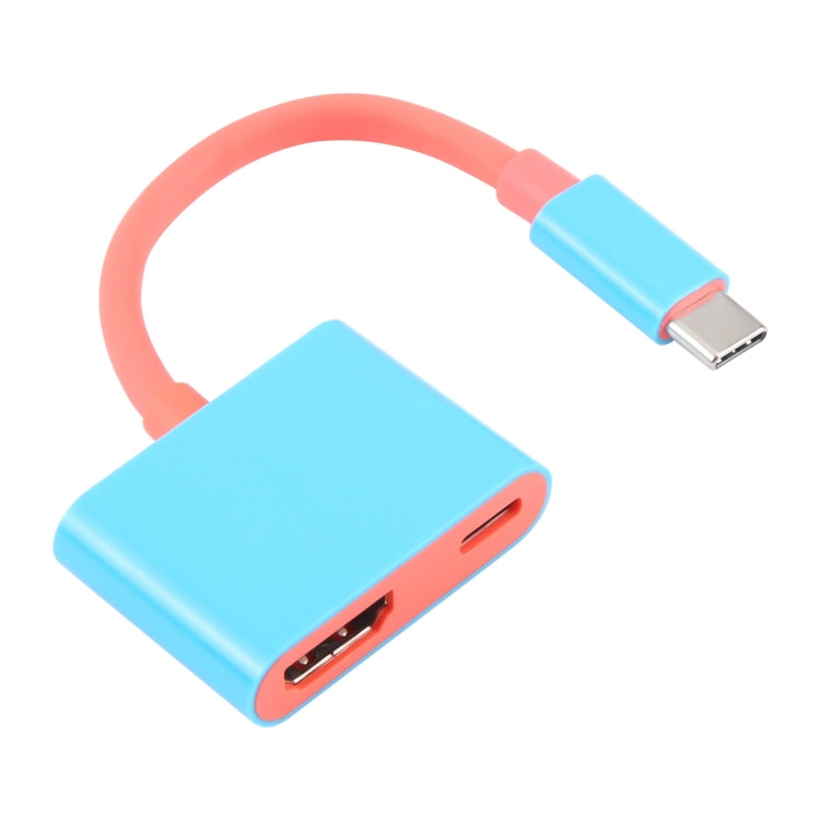 2 in 1 USB-C / Type-C to HDMI + USB-C / Type-C Video Converter for Switch / Steam, For Switch / Steam Type-C