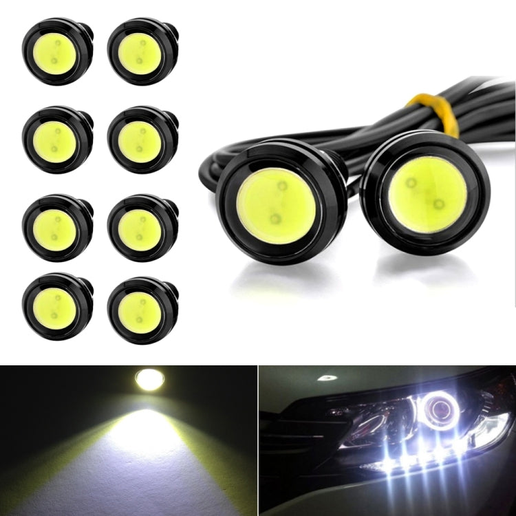 10pcs 23mm 1.5W DC12V Motorcycle Eagle Eye Light Double Lens Strobe Light, DC12V (White Light), DC12V (Red Light), DC12V (Yellow Light)