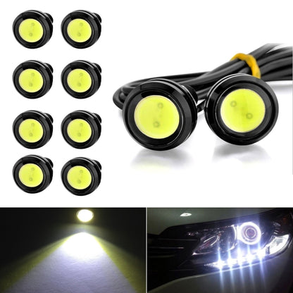 10pcs 23mm 1.5W DC12V Motorcycle Eagle Eye Light Double Lens Strobe Light, DC12V (White Light), DC12V (Red Light), DC12V (Yellow Light)
