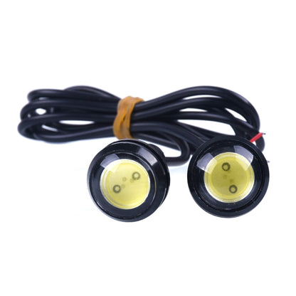 10pcs 23mm 1.5W DC12V Motorcycle Eagle Eye Light Double Lens Strobe Light, DC12V (White Light), DC12V (Red Light), DC12V (Yellow Light)