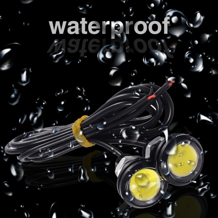 10pcs 23mm 1.5W DC12V Motorcycle Eagle Eye Light Double Lens Strobe Light, DC12V (White Light), DC12V (Red Light), DC12V (Yellow Light)