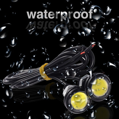 10pcs 23mm 1.5W DC12V Motorcycle Eagle Eye Light Double Lens Strobe Light, DC12V (White Light), DC12V (Red Light), DC12V (Yellow Light)