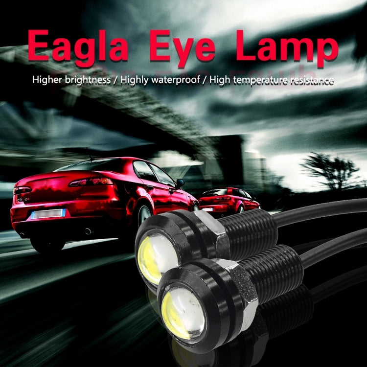 10pcs 23mm 1.5W DC12V Motorcycle Eagle Eye Light Double Lens Strobe Light, DC12V (White Light), DC12V (Red Light), DC12V (Yellow Light)