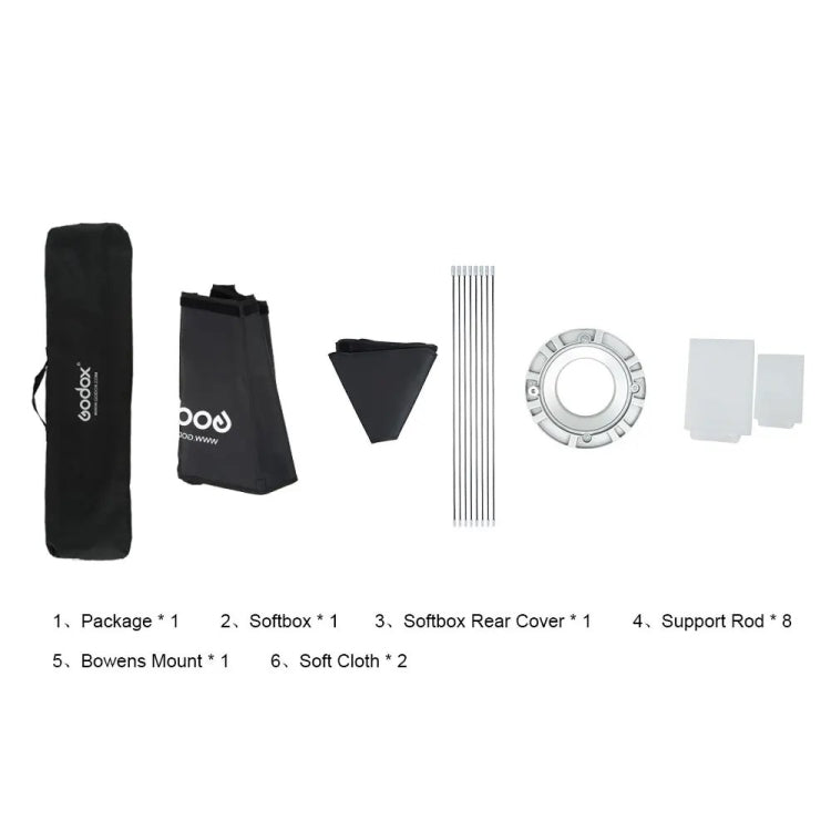 Godox Octagon Softbox Flash Speedlite Studio Photo Light Soft Box with Bowens Mount, 95cm, 120cm, 140cm