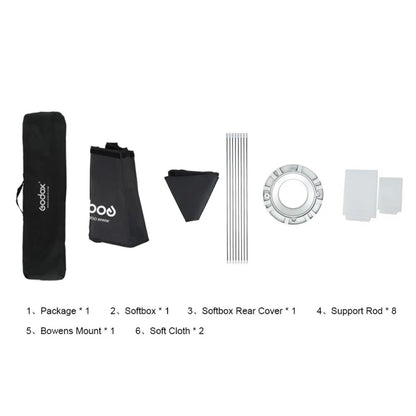 Godox Octagon Softbox Flash Speedlite Studio Photo Light Soft Box with Bowens Mount, 95cm, 120cm, 140cm