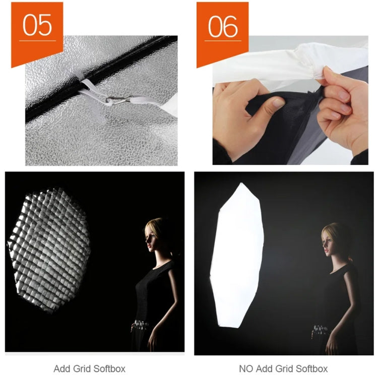 Godox Octagon Honeycomb Grid Softbox with Bowens Mount, 95cm, 120cm, 140cm
