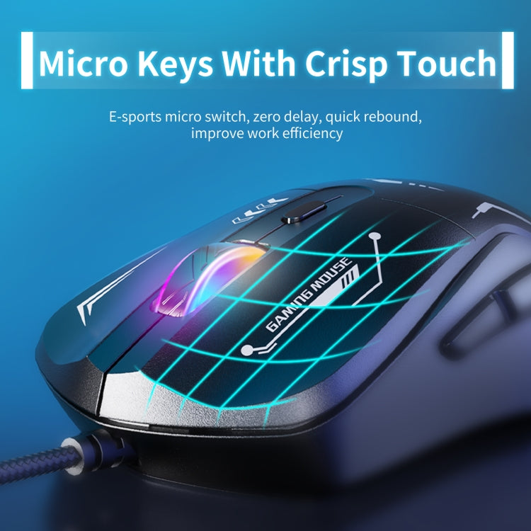 ONIKUMA CW917 RGB 3600DPI Wired Mouse, CW917 Wired Mouse