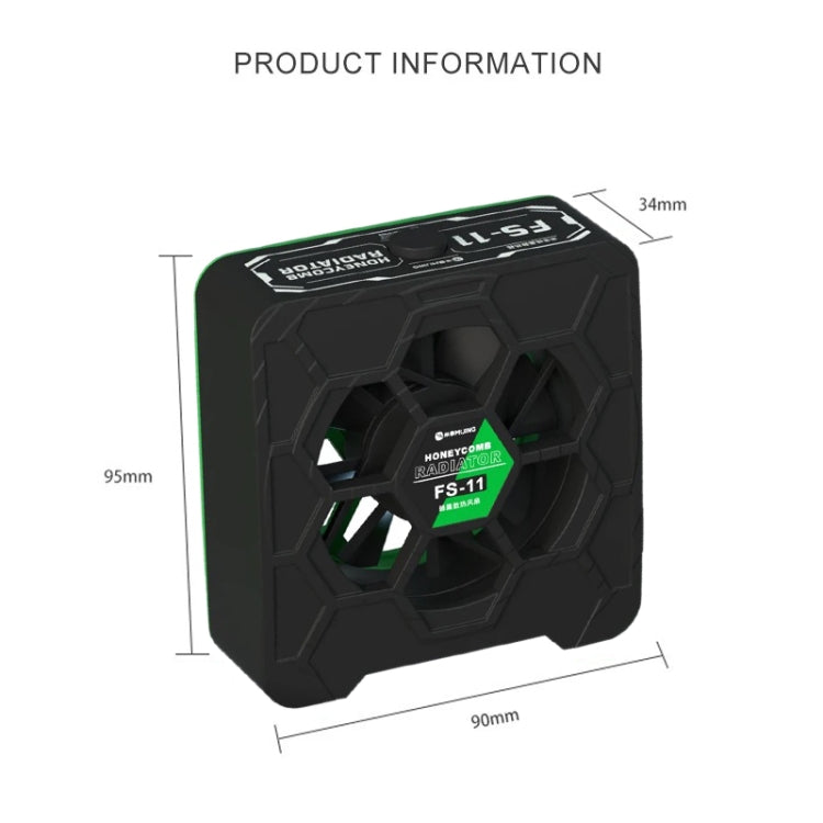 Mijing FS-11 Cooling + UV Curing + Smoke Extraction Honeycomb Radiating Fan