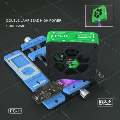 Mijing FS-11 Cooling + UV Curing + Smoke Extraction Honeycomb Radiating Fan