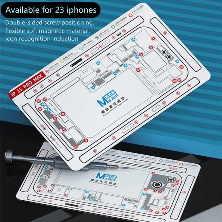 MaAnt Double-sided Screw Positioning Flexible Soft Magnetic Pad, For iPhone 15 Pro Max, For iPhone 15 Pro, For iPhone 15 Plus, For iPhone 15, For iPhone 14 Plus, For iPhone 14, For iPhone 14 Pro, For iPhone 14 Pro Max, For iPhone 13 Pro Max