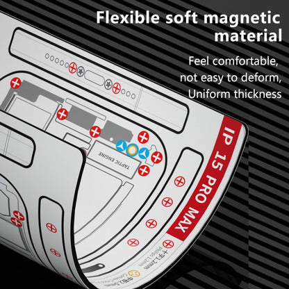 MaAnt Double-sided Screw Positioning Flexible Soft Magnetic Pad, For iPhone 15 Pro Max, For iPhone 15 Pro, For iPhone 15 Plus, For iPhone 15, For iPhone 14 Plus, For iPhone 14, For iPhone 14 Pro, For iPhone 14 Pro Max, For iPhone 13 Pro Max