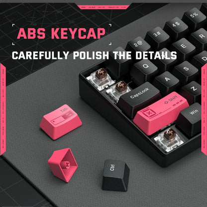 ONIKUMA G55 61 Keys RGB Colorful Lighting Wired Gaming Mechanical Keyboard, G55