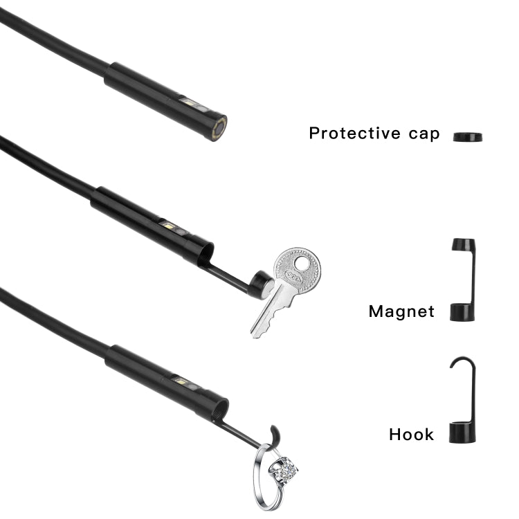 F280 1080P IP68 Waterproof Dual Camera WiFi Digital Endoscope, 1m Snake Tube, 3m Snake Tube, 5m Snake Tube