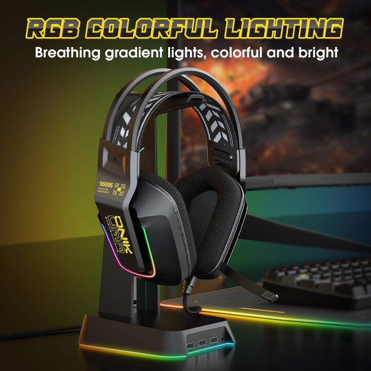 ONIKUMA X13 RGB Colorful Lighting Wired Gaming Headset with Microphone, X13