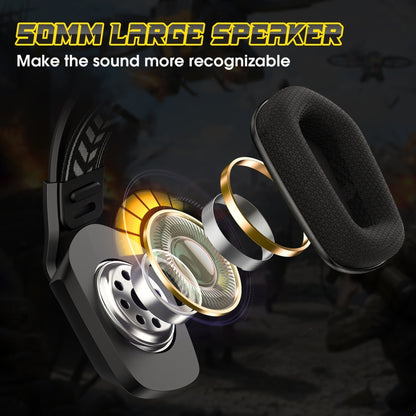 ONIKUMA X13 RGB Colorful Lighting Wired Gaming Headset with Microphone, X13