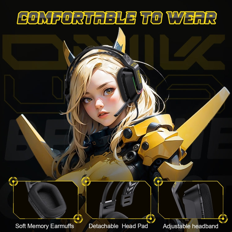 ONIKUMA X13 RGB Colorful Lighting Wired Gaming Headset with Microphone, X13