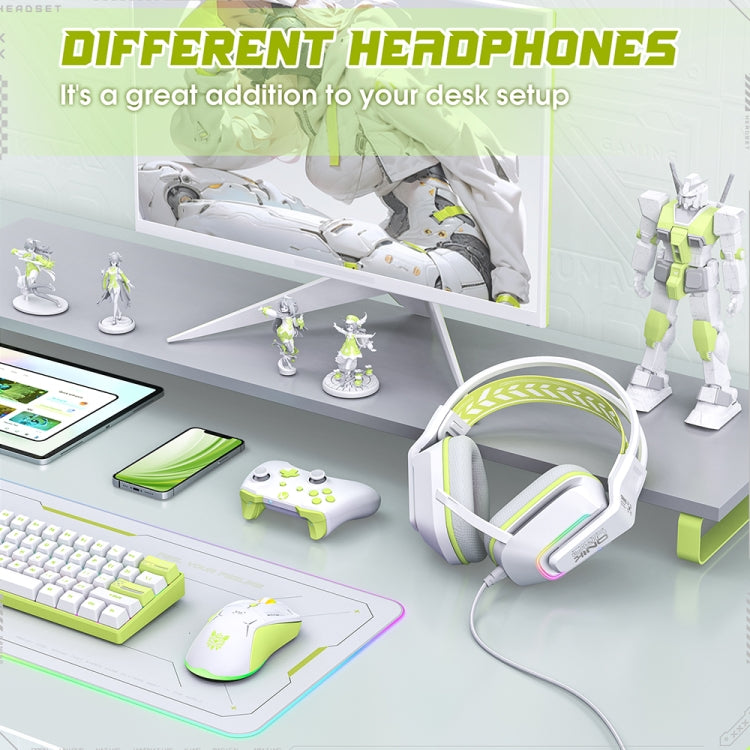 ONIKUMA X13 RGB Colorful Lighting Wired Gaming Headset with Microphone, X13