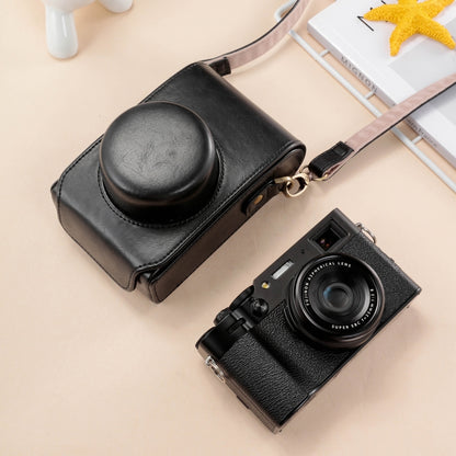 Full Body Leather Camera Case Bag with Strap, For FUJIFILM X100VI