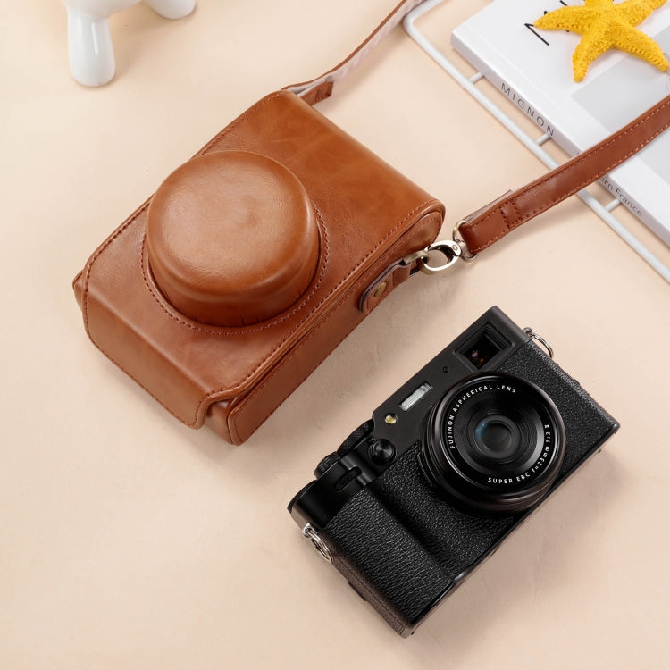 Full Body Leather Camera Case Bag with Strap, For FUJIFILM X100VI