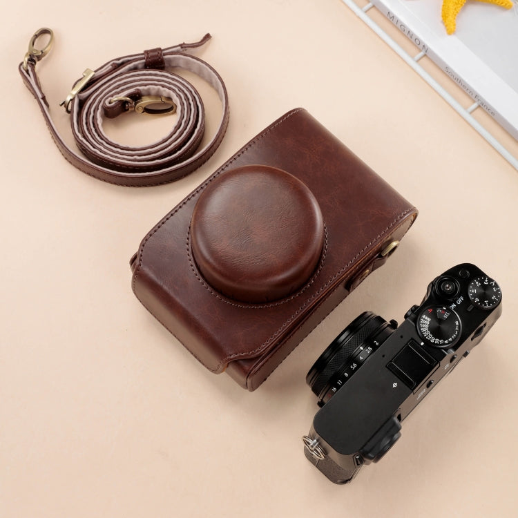 Full Body Leather Camera Case Bag with Strap, For FUJIFILM X100VI