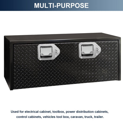 Trailer / Yacht / Truck Stainless Steel Tool Box Lock Paddle Latch & Keys, 1 Set