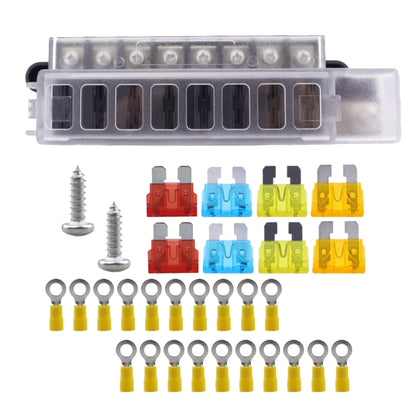 8 Way Fuse Block with 20pcs Terminals, 8 Way with 20pcs Terminals