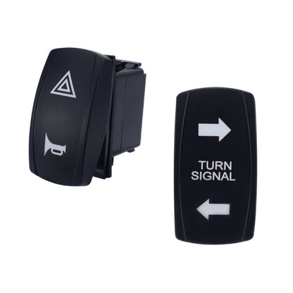 ATV UTV Turn Signal Fault Light Horn Wiring Harness Kit with Rocker Switch, CP-4426