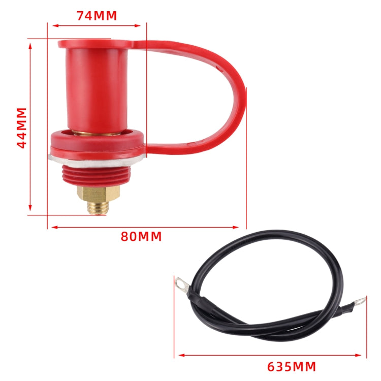 Pair 250A Car Stud Battery Charger Binding Post, CP-4431