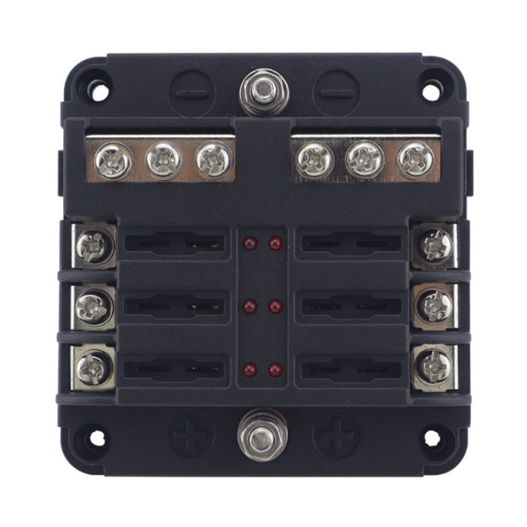 6 Way Fuse Block with 24pcs Fuses and 12pcs Terminals, 6 Way with 24pcs Terminals