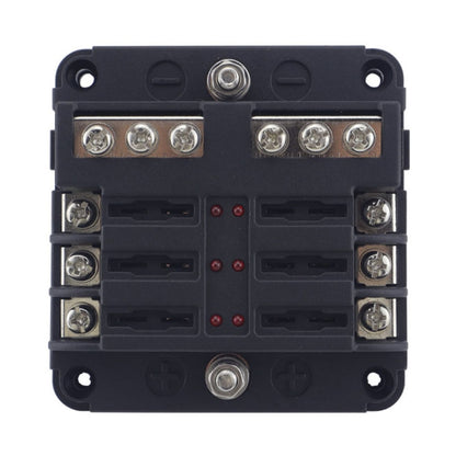 6 Way Fuse Block with 24pcs Fuses and 12pcs Terminals, 6 Way with 24pcs Terminals