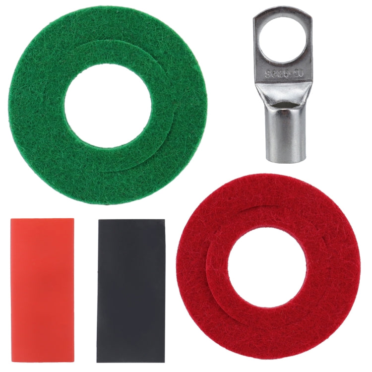 Car Positive & Negative Battery Connector Zinc Alloy Battery Clamp with 4pcs SC Terminals, without Cover