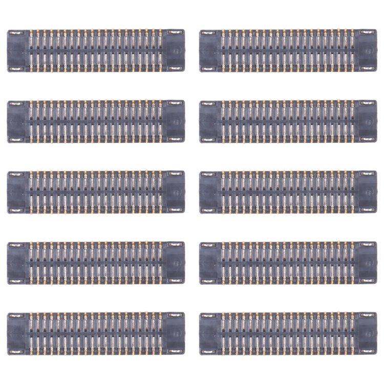 10pcs Motherboard LCD Display FPC Connector, For Samsung Galaxy A25 SM-A256B, For Samsung Galaxy A15 5G SM-A156B, For Samsung Galaxy S24 Ultra SM-S928B, For Samsung Galaxy S24+ SM-S926B, For Samsung Galaxy S24 SM-S921B, For Samsung Galaxy A15 S-A155F