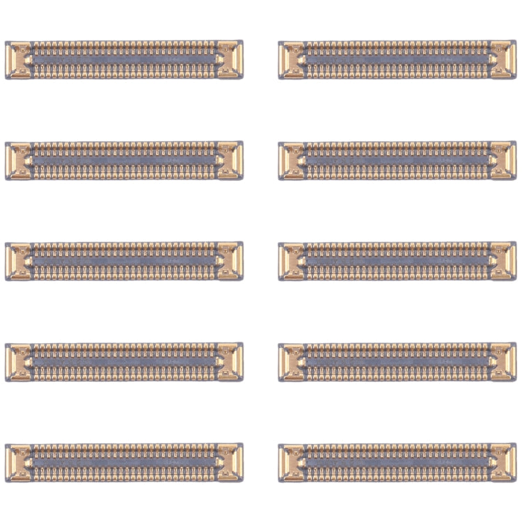 10pcs Motherboard LCD Display FPC Connector, For Samsung Galaxy A25 SM-A256B, For Samsung Galaxy A15 5G SM-A156B, For Samsung Galaxy S24 Ultra SM-S928B, For Samsung Galaxy S24+ SM-S926B, For Samsung Galaxy S24 SM-S921B, For Samsung Galaxy A15 S-A155F