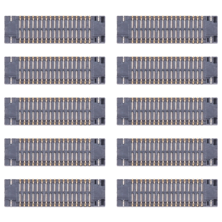 10pcs Motherboard LCD Display FPC Connector, For Samsung Galaxy A25 SM-A256B, For Samsung Galaxy A15 5G SM-A156B, For Samsung Galaxy S24 Ultra SM-S928B, For Samsung Galaxy S24+ SM-S926B, For Samsung Galaxy S24 SM-S921B, For Samsung Galaxy A15 S-A155F