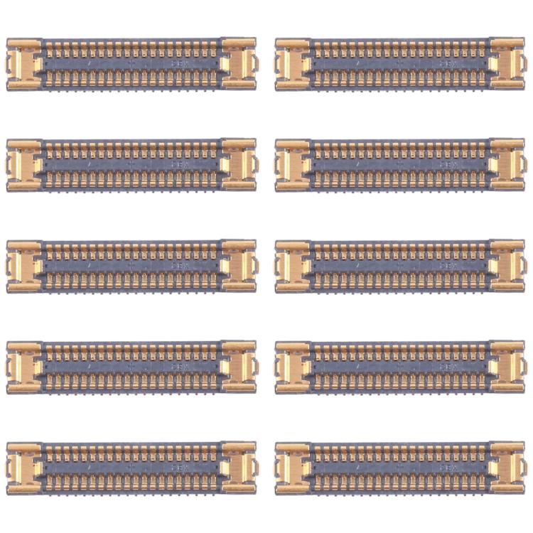 10pcs Motherboard LCD Display FPC Connector, For Samsung Galaxy A25 SM-A256B, For Samsung Galaxy A15 5G SM-A156B, For Samsung Galaxy S24 Ultra SM-S928B, For Samsung Galaxy S24+ SM-S926B, For Samsung Galaxy S24 SM-S921B, For Samsung Galaxy A15 S-A155F