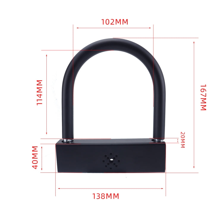 Car U-shaped Anti-theft Alarm Lock