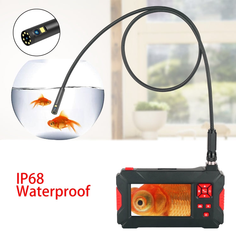 P30 8mm 1080P IP68 Waterproof 4.3 inch Screen Dual Camera Digital Endoscope, 1m Snake Tube, 3m Snake Tube, 5m Snake Tube