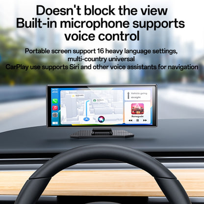 Yesido KM19 10.26 inch Center Console CarPlay Portable Car Video Navigation with Driving Recorder, KM19