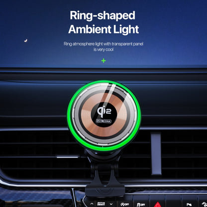 V5 15W Qi2 Air Outlet Car Transparent Magnetic Wireless Charging Holder