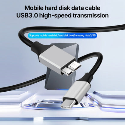 USB-C / Type-C 3.0 to Micro B Mobile Hard Disk Adapter Cable, 0.3m, 1m