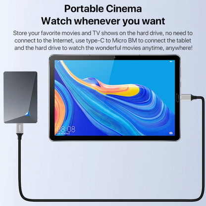 USB-C / Type-C 3.0 to Micro B Mobile Hard Disk Adapter Cable, 0.3m, 1m