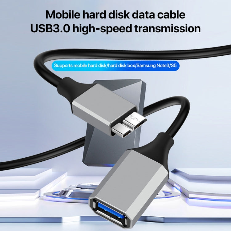 USB 3.0 A Female to Micro B Mobile Hard Disk Adapter Cable, 0.2m, 0.5m