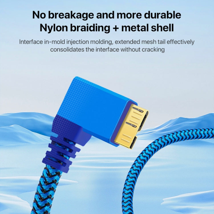 USB 3.0 A to Micro B 3.0 Male Mobile Hard Drive Data Connection Cable, 1m