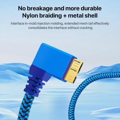USB 3.0 A to Micro B 3.0 Male Mobile Hard Drive Data Connection Cable, 1m
