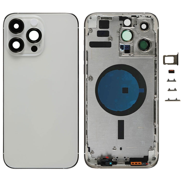 For iPhone 14 Pro Max Battery Back Cover with Side Keys & Card Tray, US Version, China Version, CE EU Version