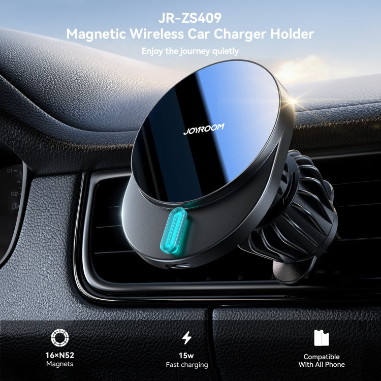 JOYROOM JR-ZS409 Magnetic Car Air Vent Phone Wireless Charging Mount, JR-ZS409
