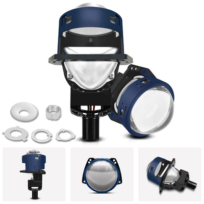 T03 Pair 3 inch Car Bifocal LED Lens Headlight, Left-hand Drive, T03