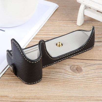 Buffalo Texture PU Leather Camera Half Case Base, For Canon EOS 200D II / 200D
